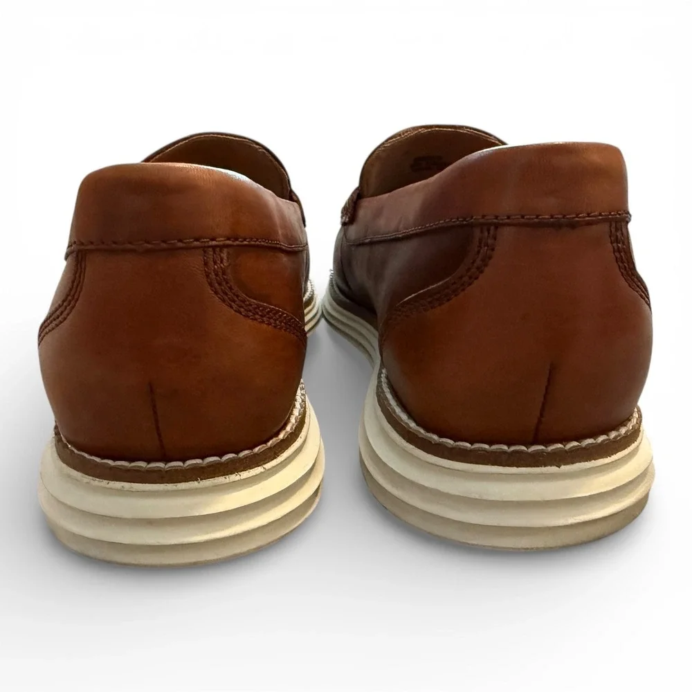 Cole‎ Haan Grand.ØS Brown Leather Penny Loafers Men's 7.5 M